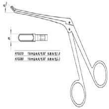 金鐘鼻咬切鉗H7G070 15cm 蓋板式 上彎30° 長(zhǎng)圓頭 寬1.8H7版鼻咬切鉗