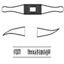 金鐘鼻剝離器H7Q070 19cm雙頭 彎長(zhǎng)圓形 頭寬4/4H7版鼻剝離器