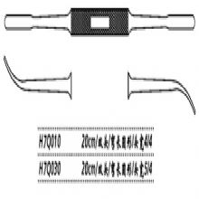 金鐘鼻剝離器H7Q030 20cm雙頭 彎長(zhǎng)圓形 頭寬5/4H7版鼻剝離器