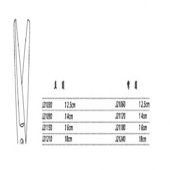 金鐘手術剪J21150 16cm 直圓