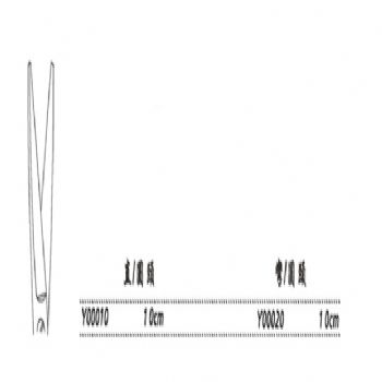 金鐘眼用剪Y00010 10cm 直圓頭