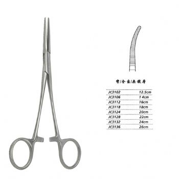 金鐘止血鉗JC3132 24cm 彎全齒 WD