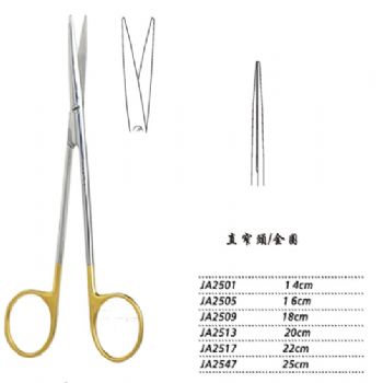 金鐘精細(xì)剪JA2505 16cm 直窄頭 金圈