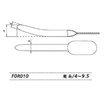 上海金鐘子宮頸擴(kuò)張器F0R010 圓頭4～9.5