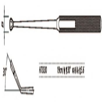 金鐘鼻刮匙H7S030 19cm 角彎30° 環(huán)形 頭寬5.6