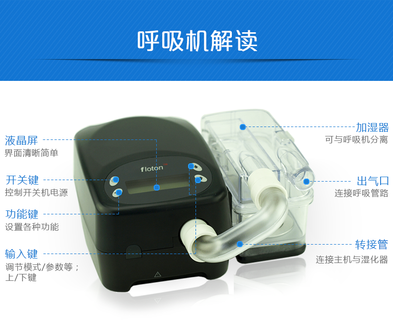 凱迪泰呼吸機(jī) S20 全自動(dòng)雙水平呼吸機(jī) 慢阻肺心病二氧化碳潴留