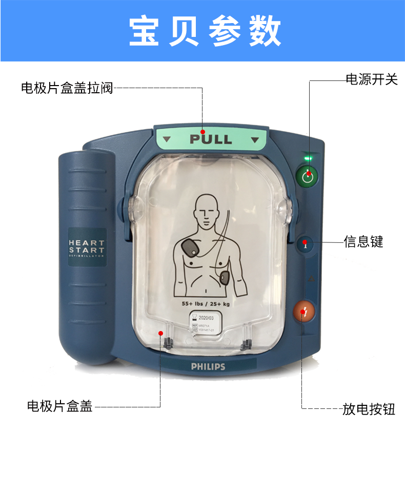 飛利浦自動體外除顫器HS1 